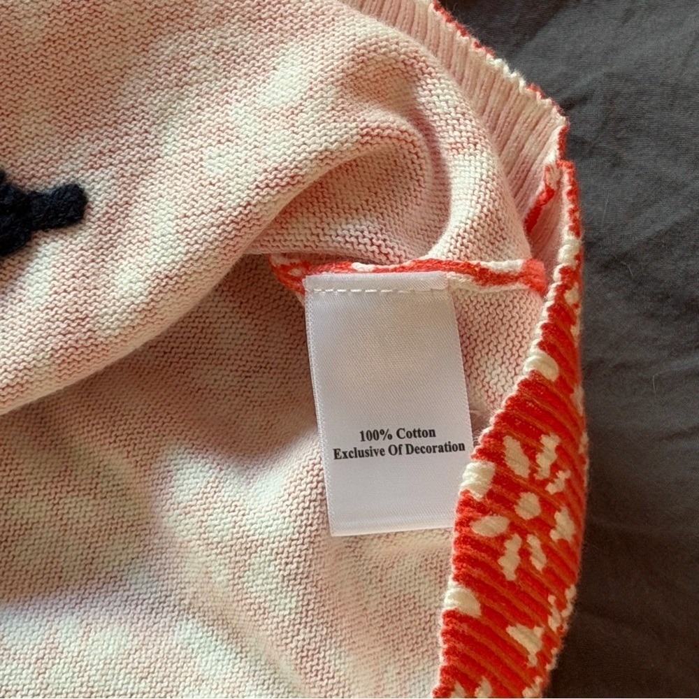 Sahalie Anthropologie Cardigan Womens M Embroidered Button Front Cotton Boho - Picture 5 of 8